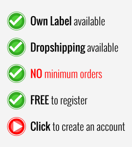 Own Label, dropshipping services available - create your own range of supplements today